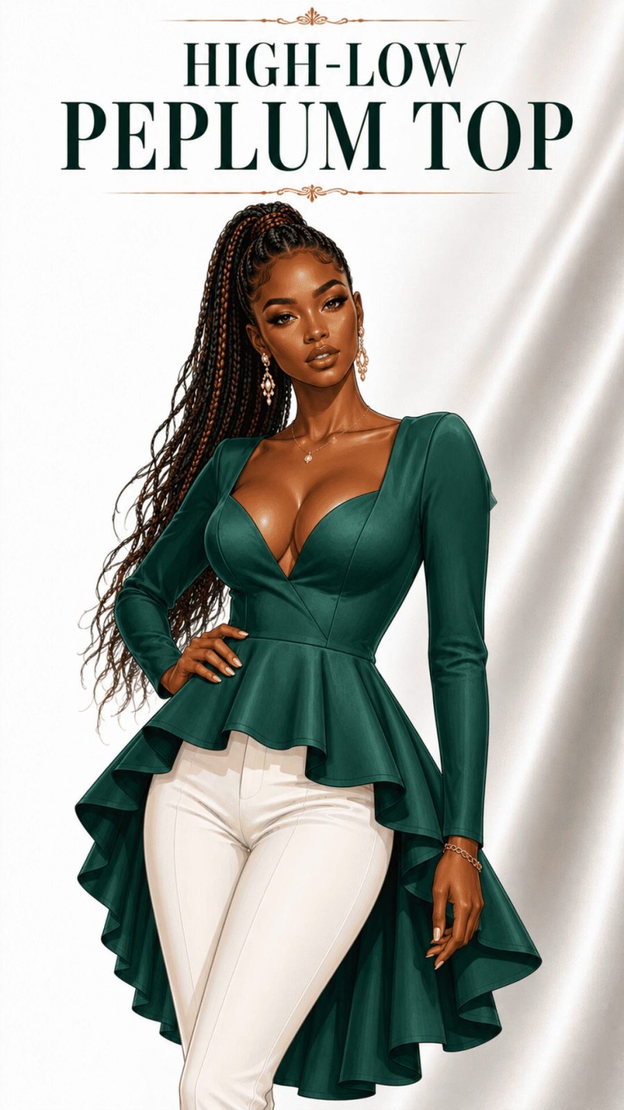 High-Low Peplum Top