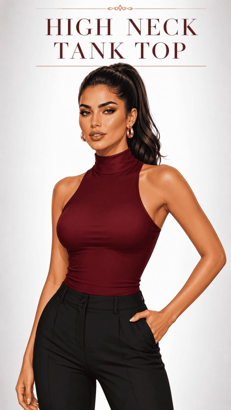 High Neck Tank Top