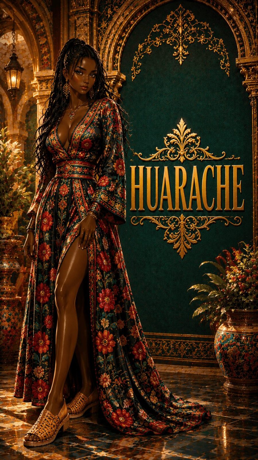 Huarache Mexican ethnic footwear example