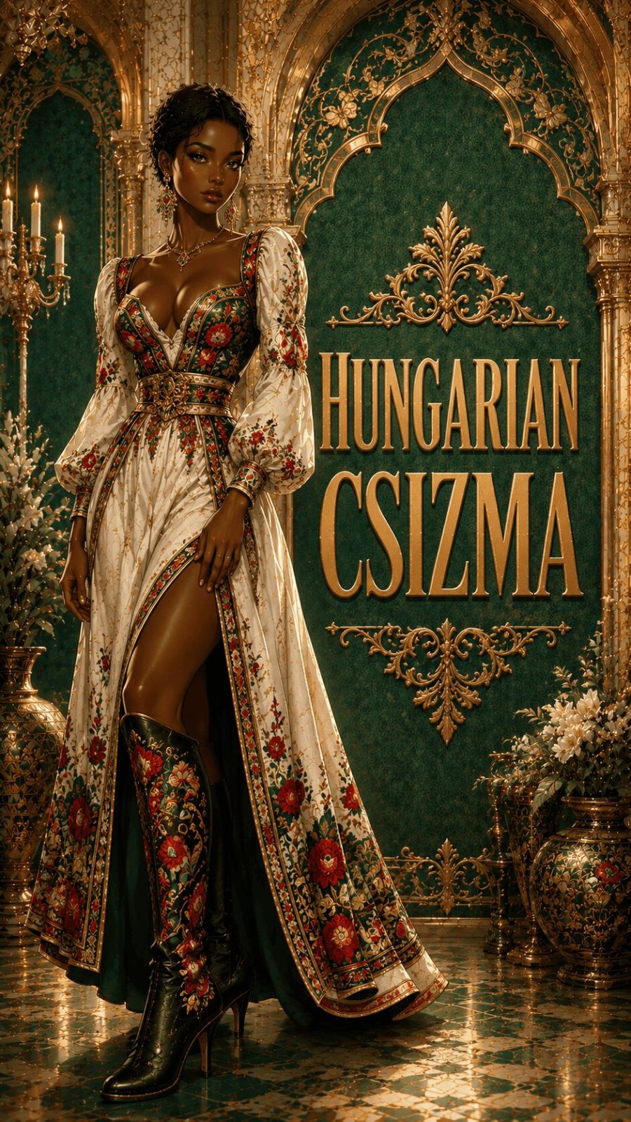 Hungarian csizma ethnic footwear example