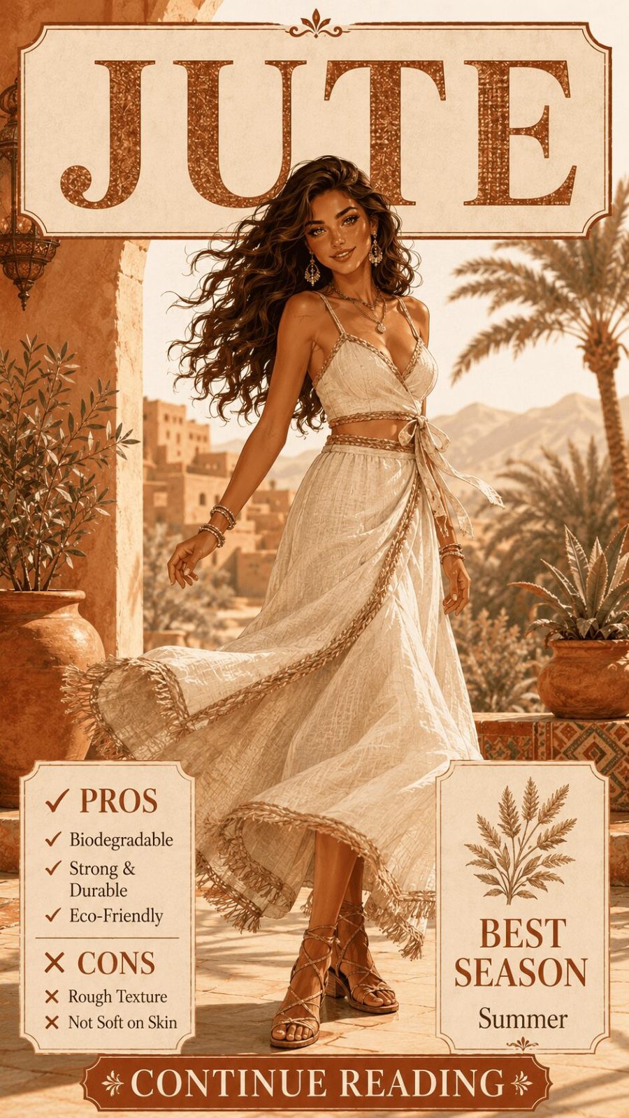Jute Fabric for Women's Clothing