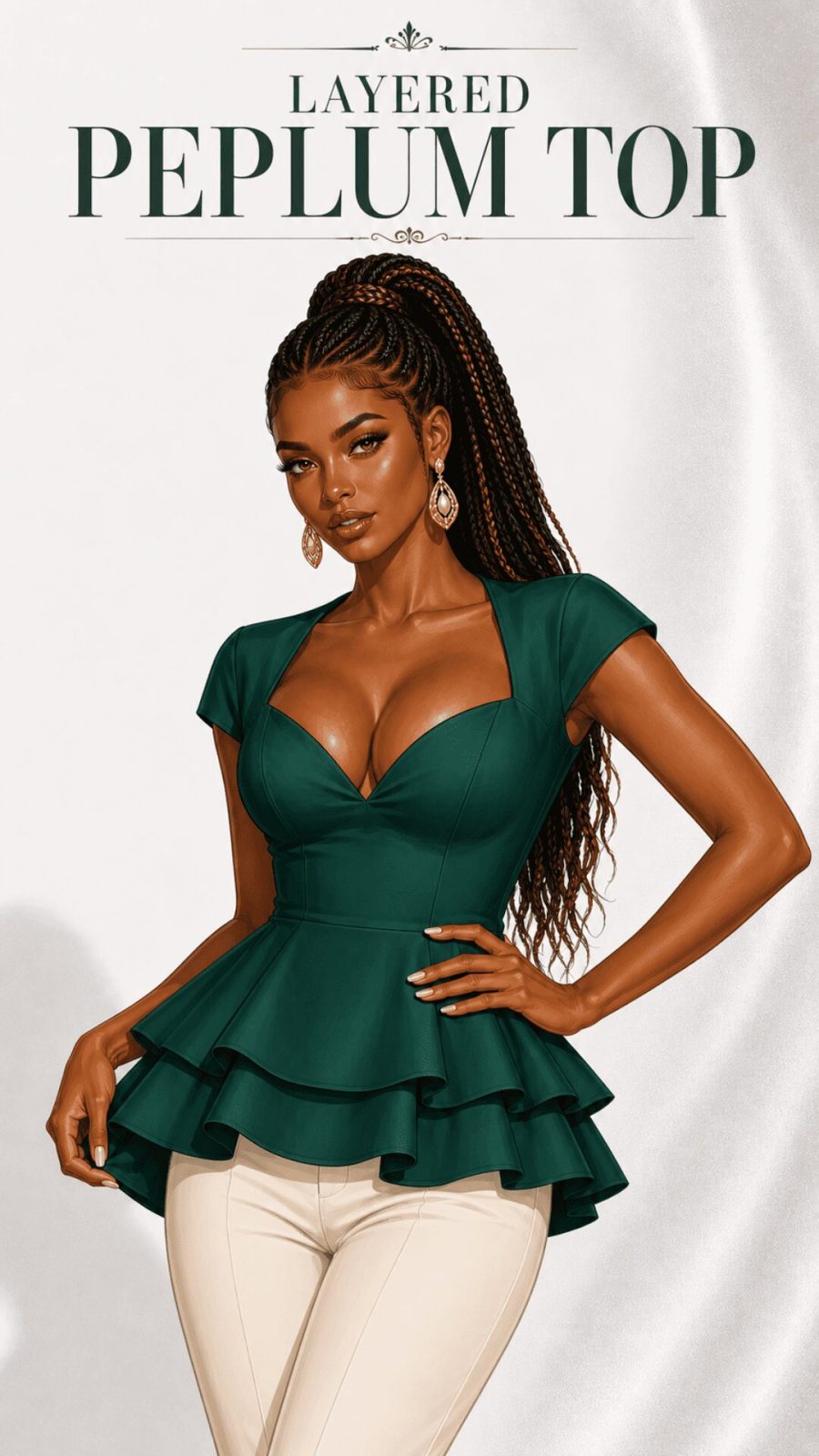 Layered Peplum Top