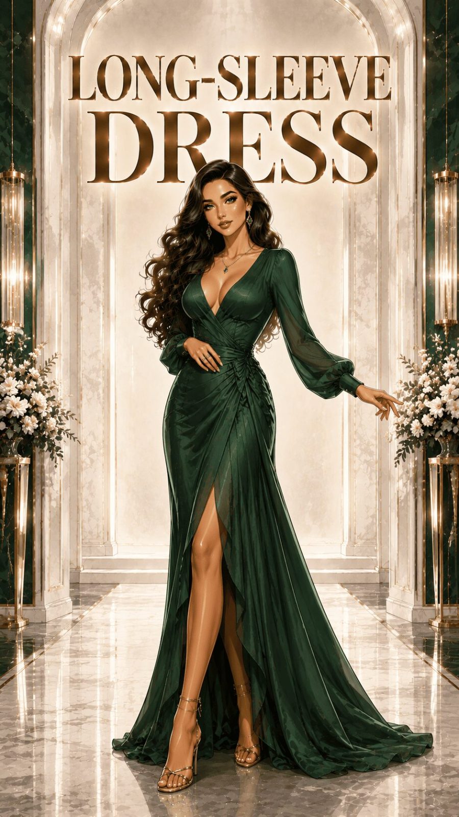 Long-Sleeve Dress Example