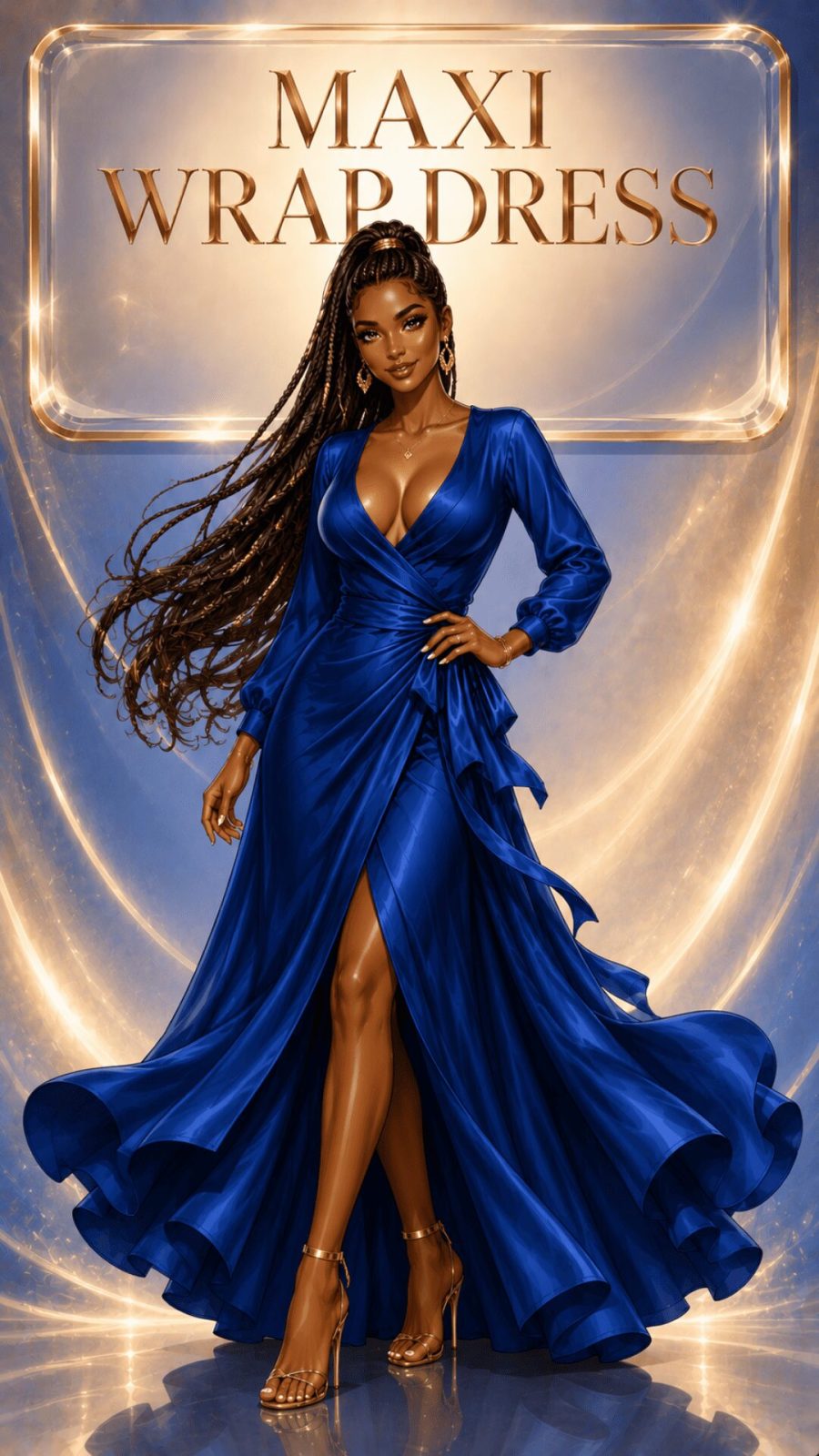Maxi Wrap Dress Example
