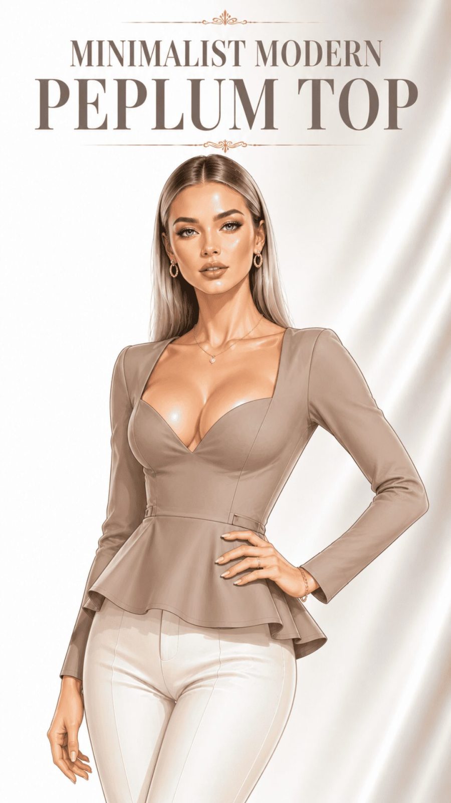 Minimalist Modern Peplum Top