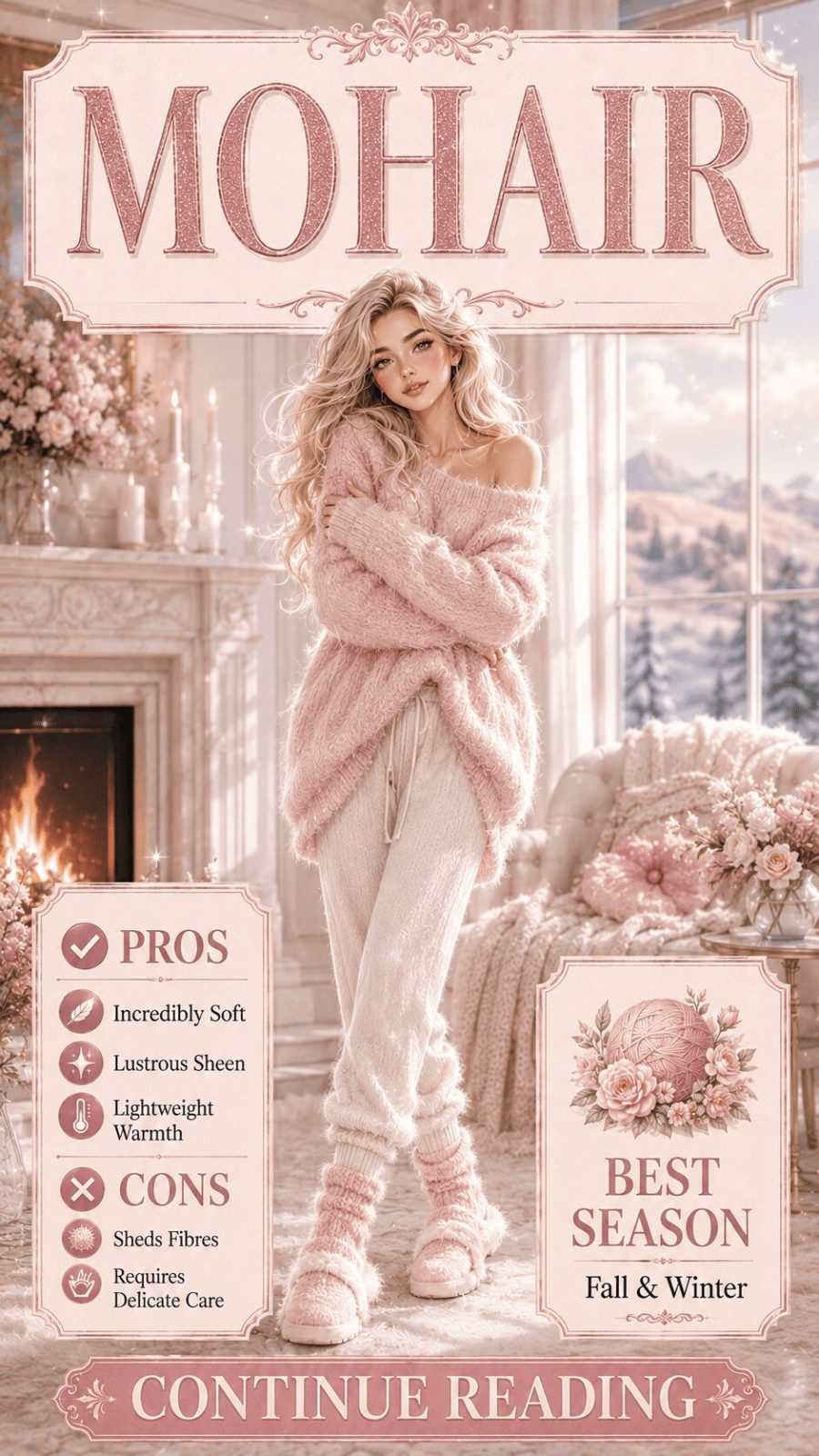 Mohair Fabric for Women's Clothing