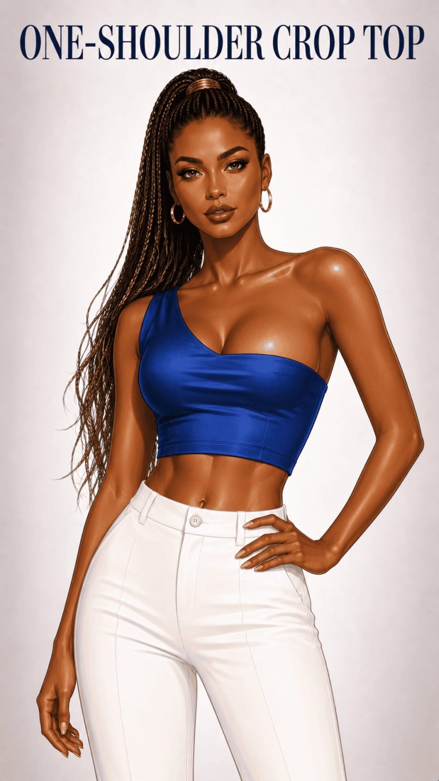 One-Shoulder Crop Top Example
