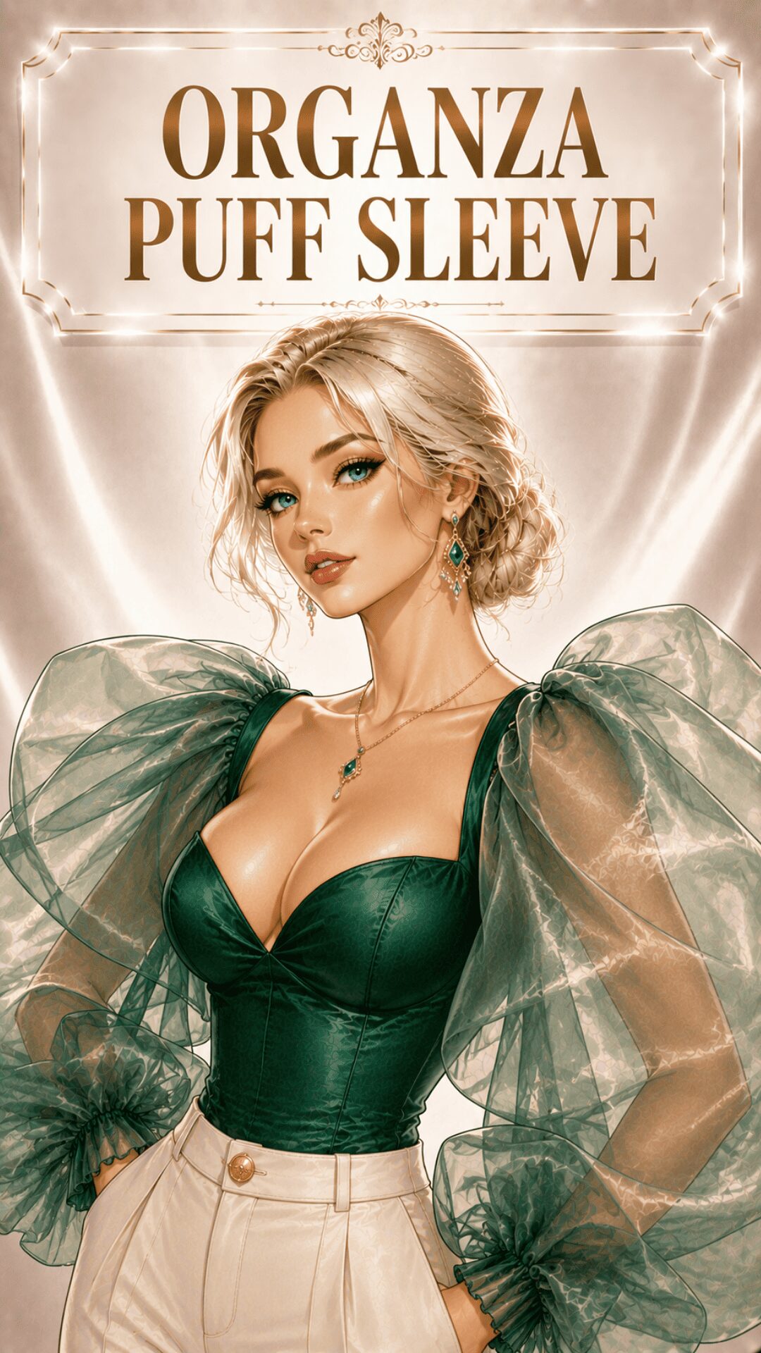 Organza Puff Sleeve