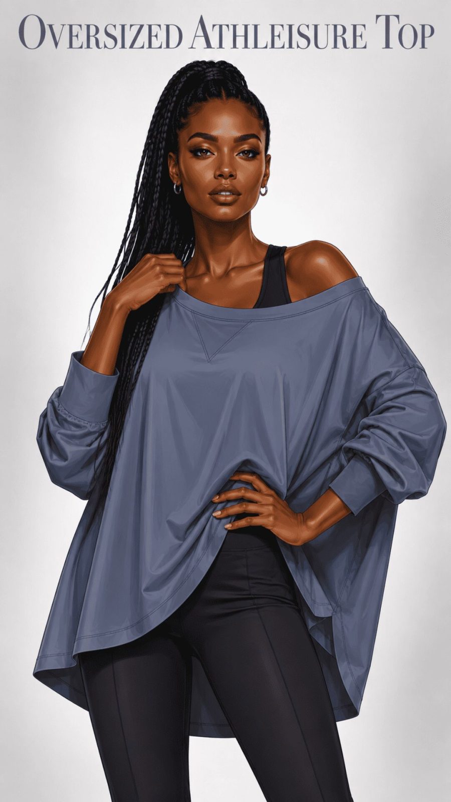 Oversized Athleisure Top for women