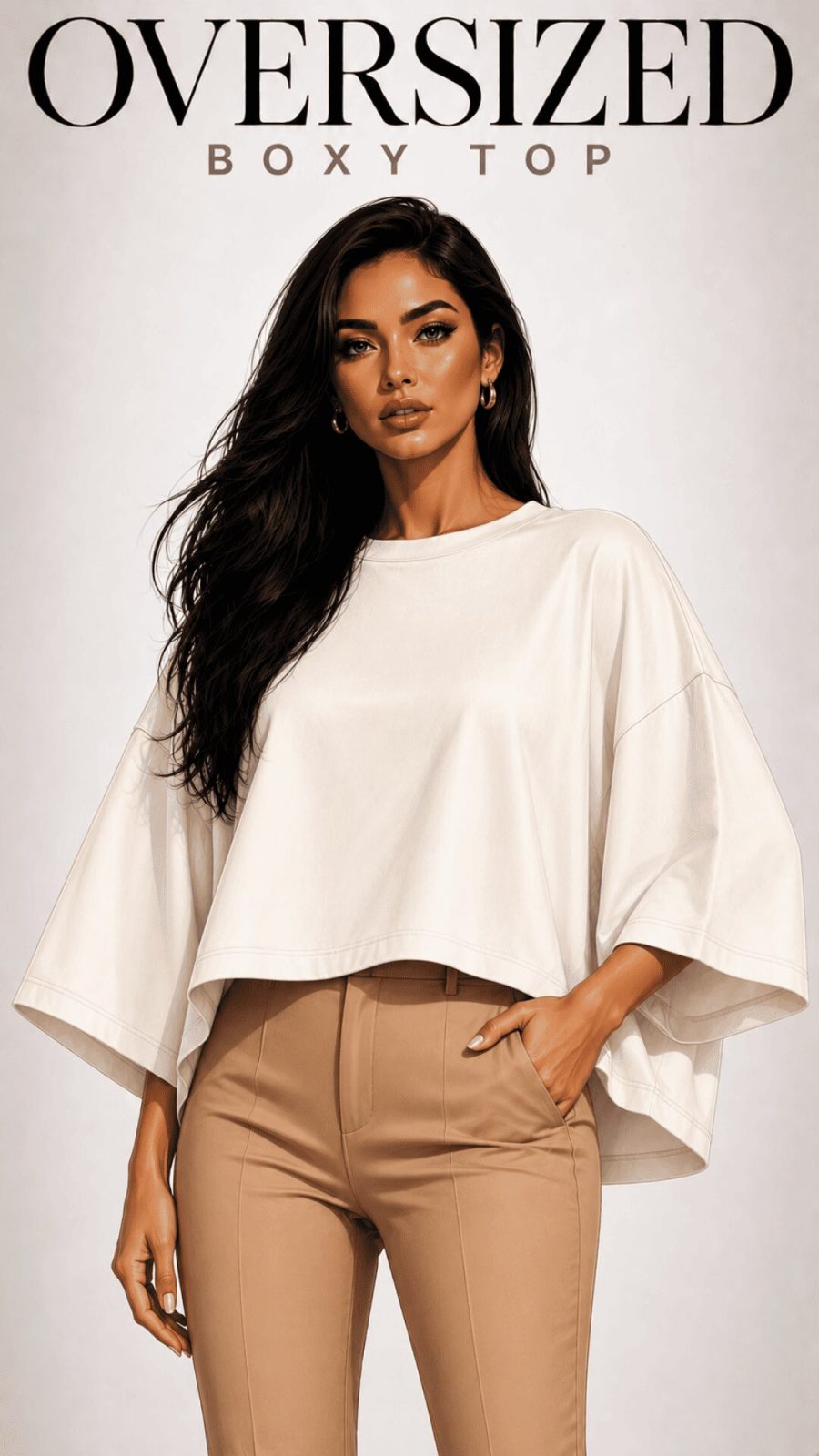 Oversized Boxy Top for women