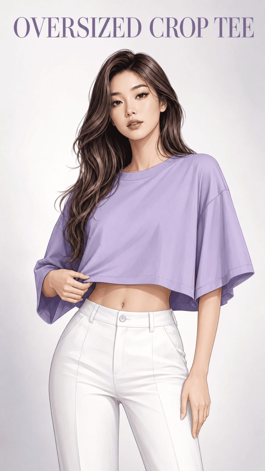 Oversized Crop Tee Example