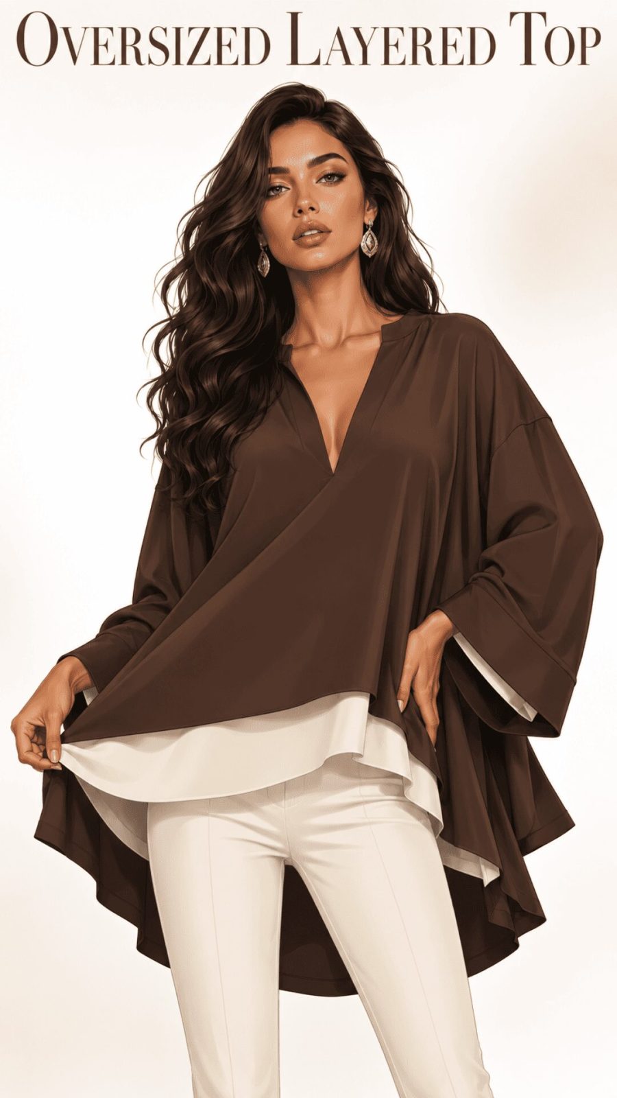 Oversized Layered Top for women