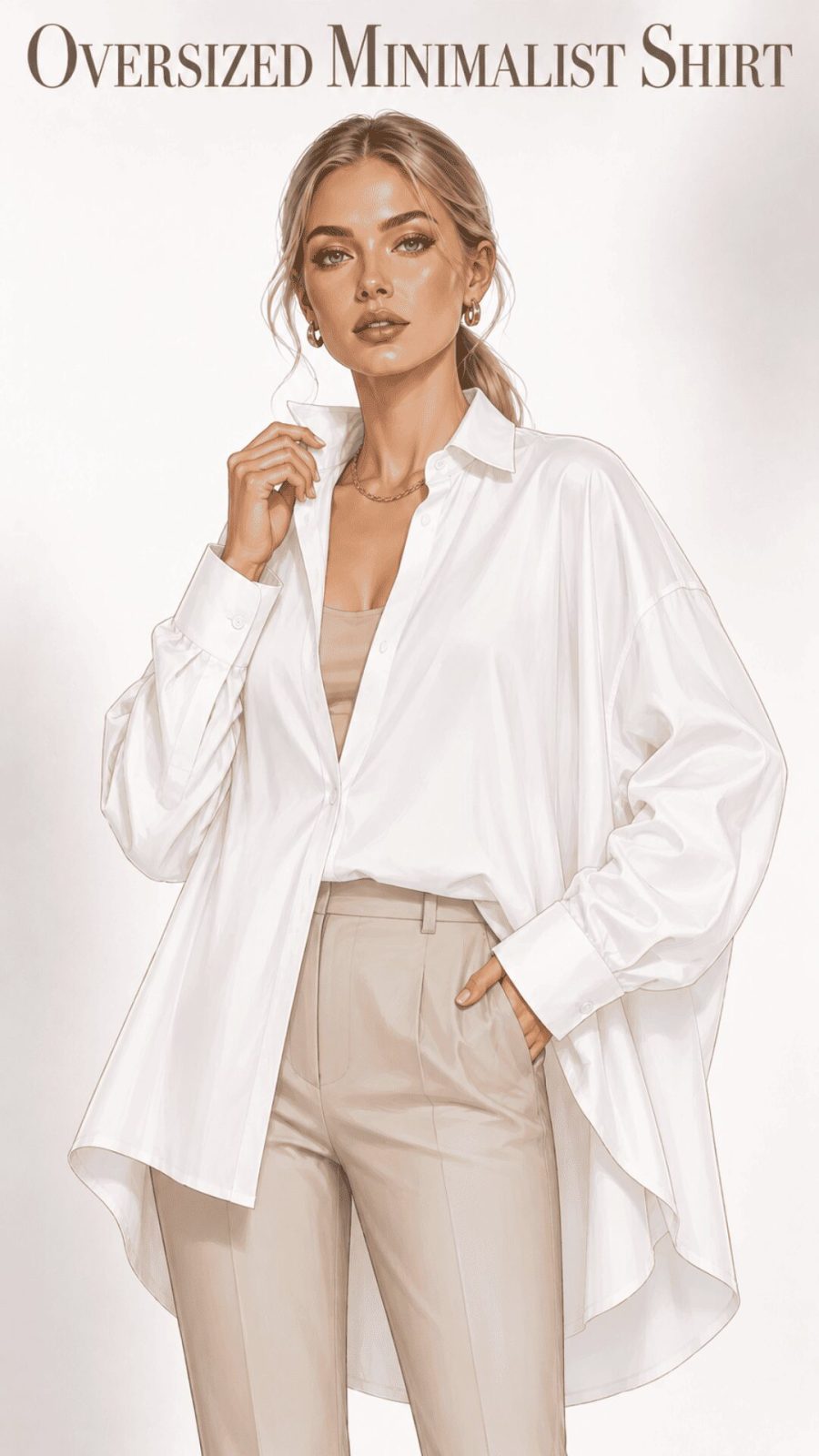 Oversized Minimalist Shirt for women