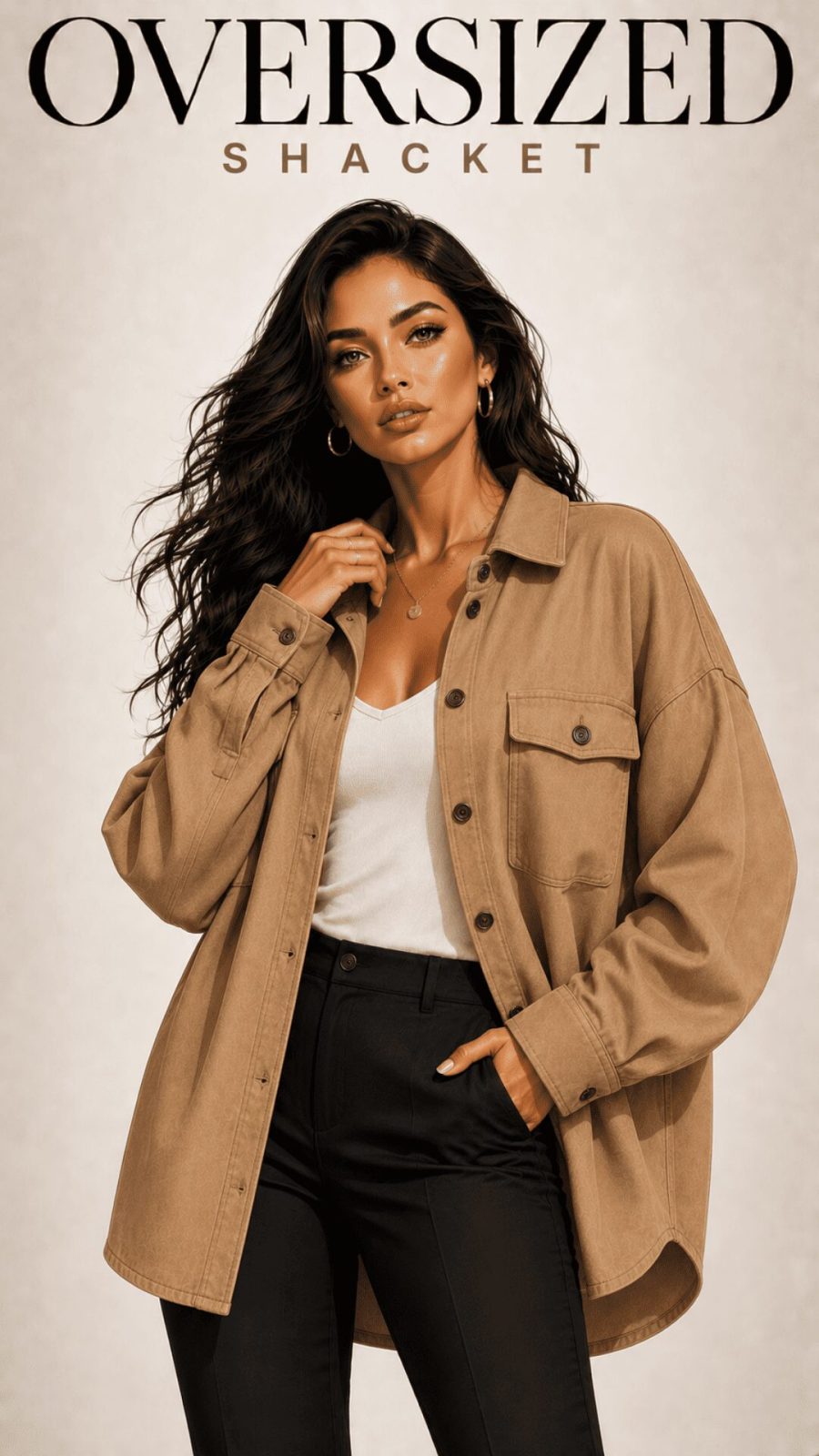 Oversized Shacket for women