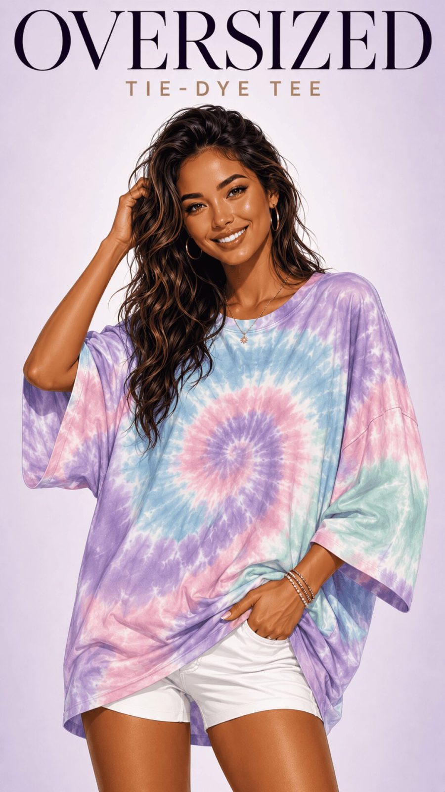 Oversized Tie-Dye Tee for women