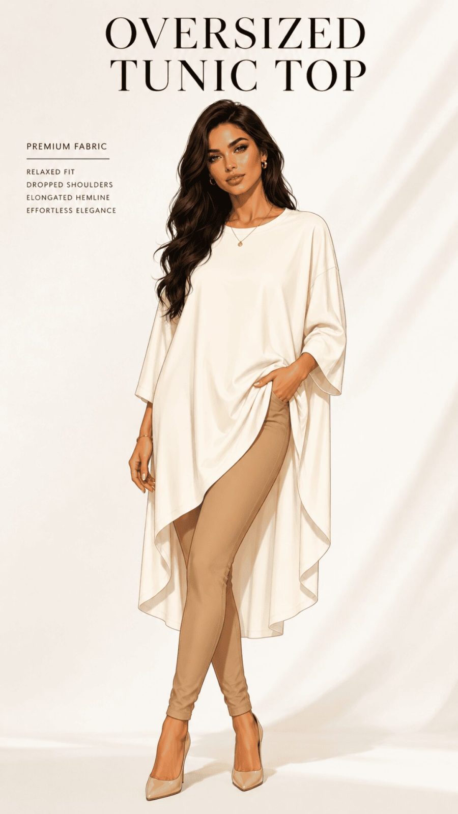 Oversized Tunic Top for women