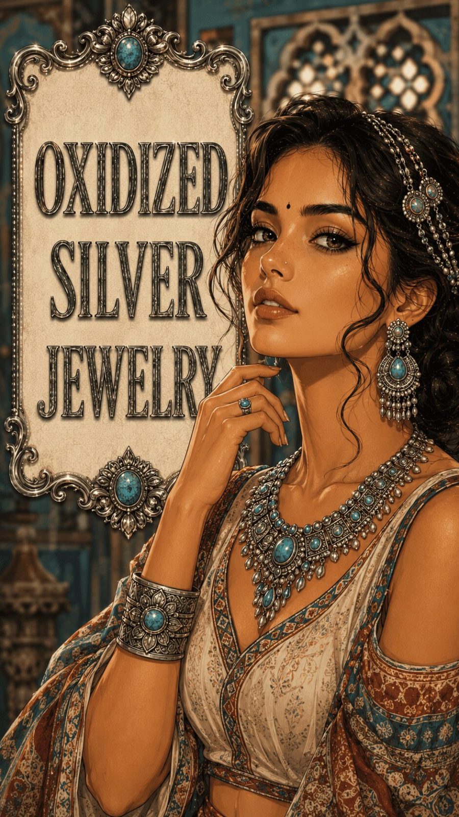 Oxidized Silver Jewelry Example