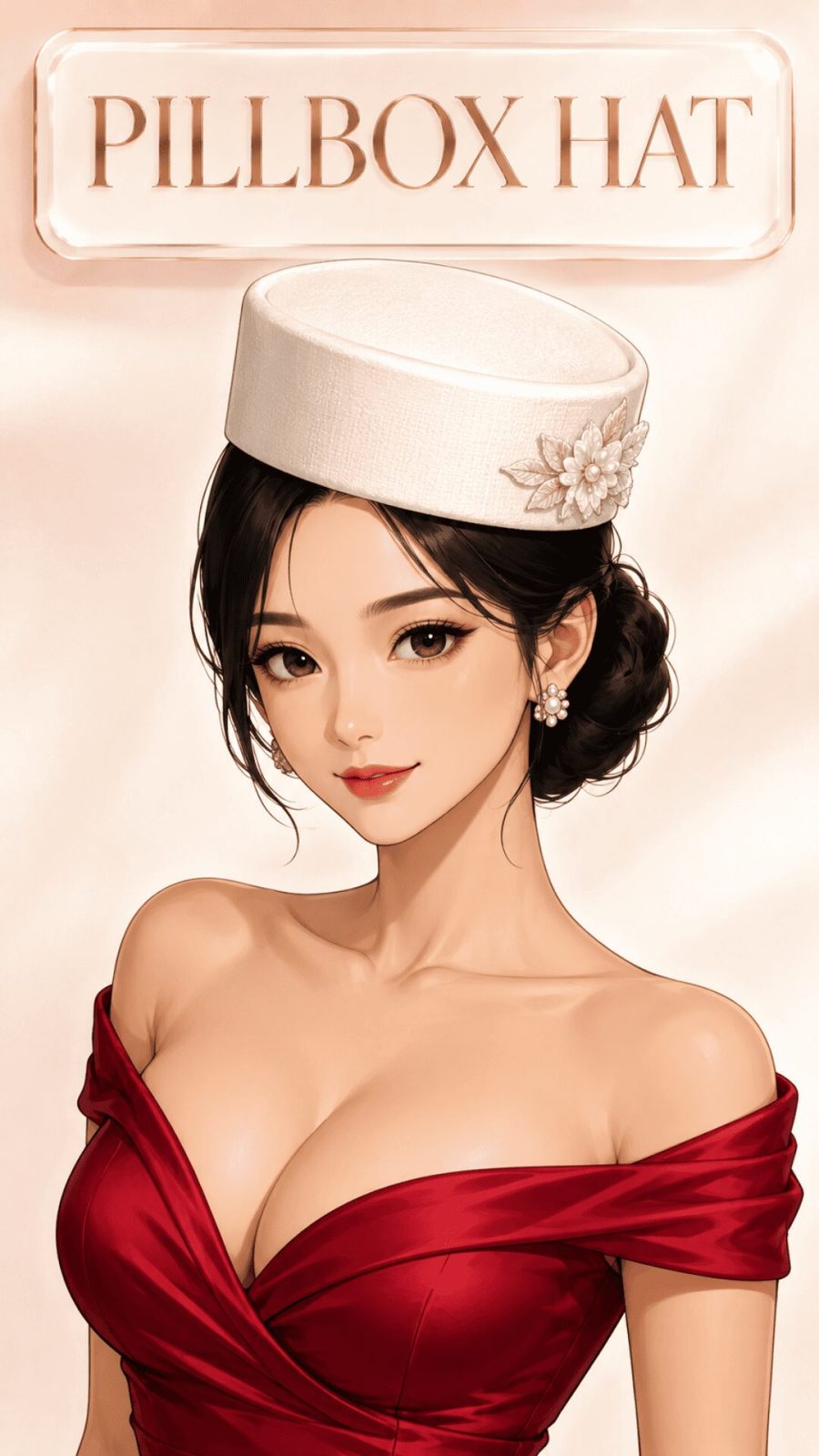 Pillbox hat for women