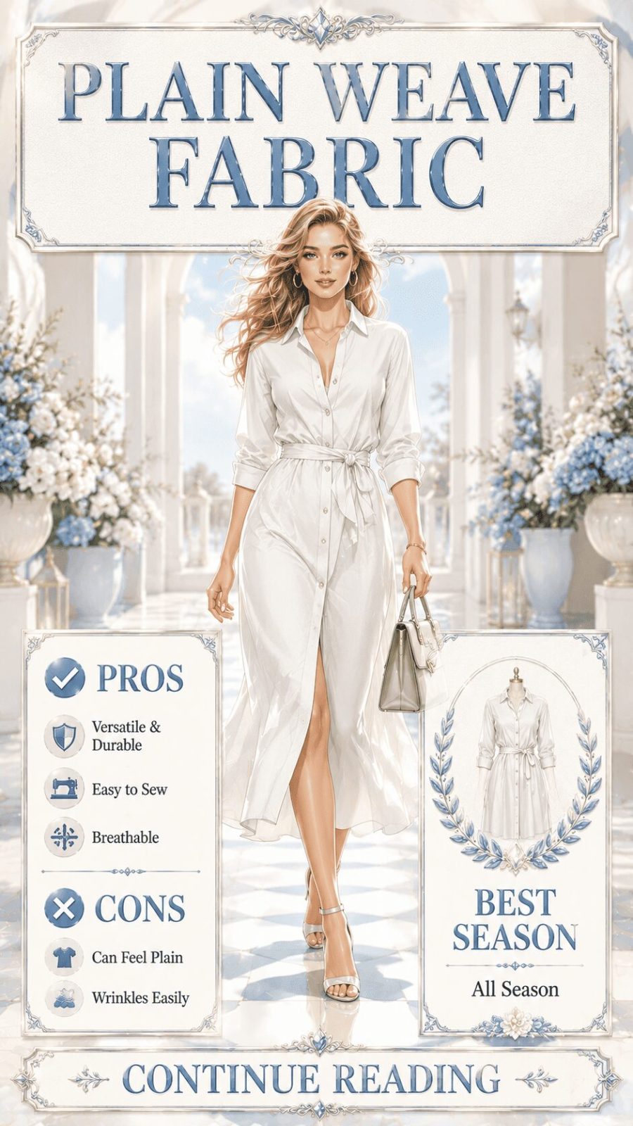 Plain Weave Fabric for Women's Clothing