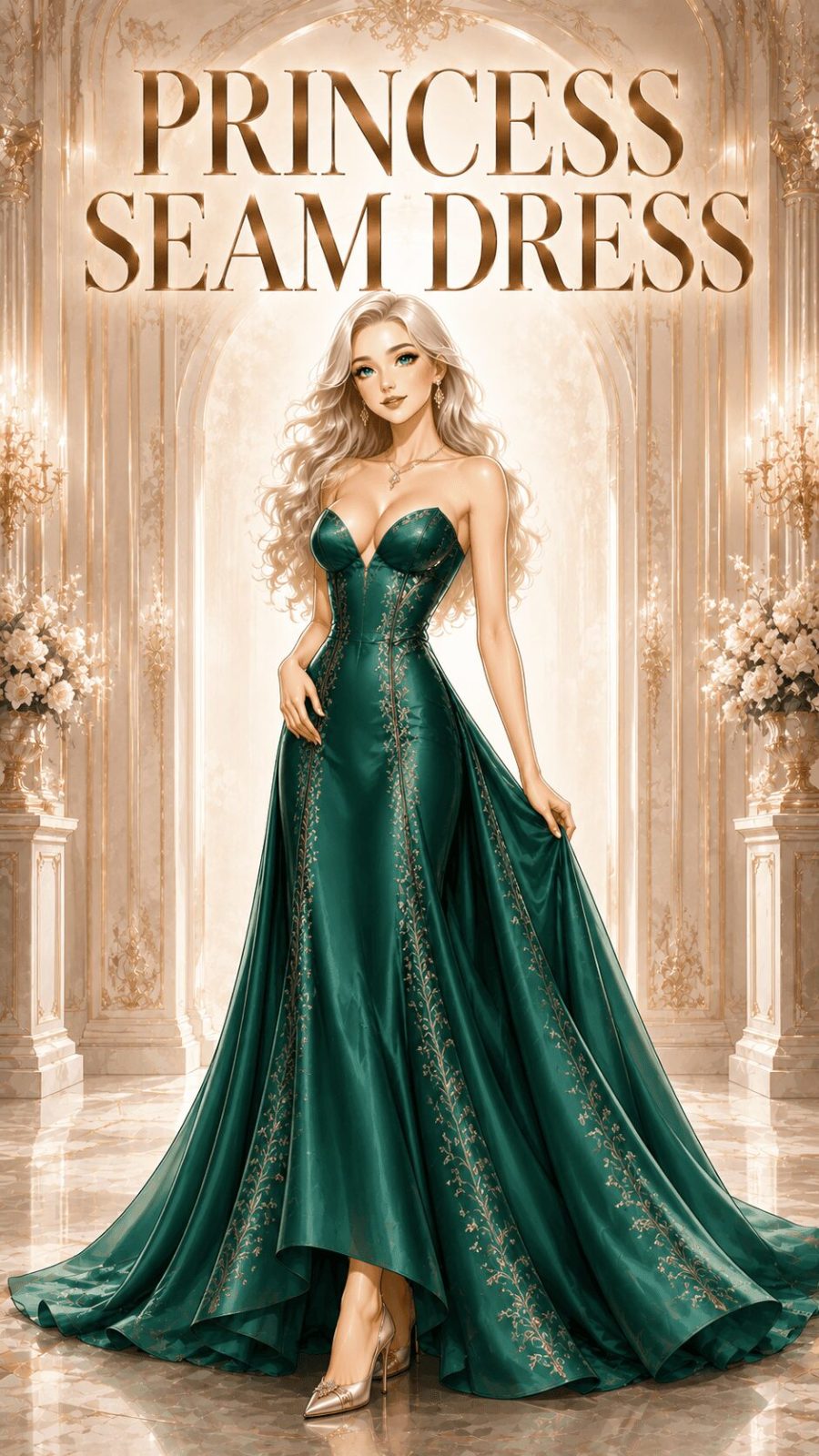 Princess Seam Dress Example