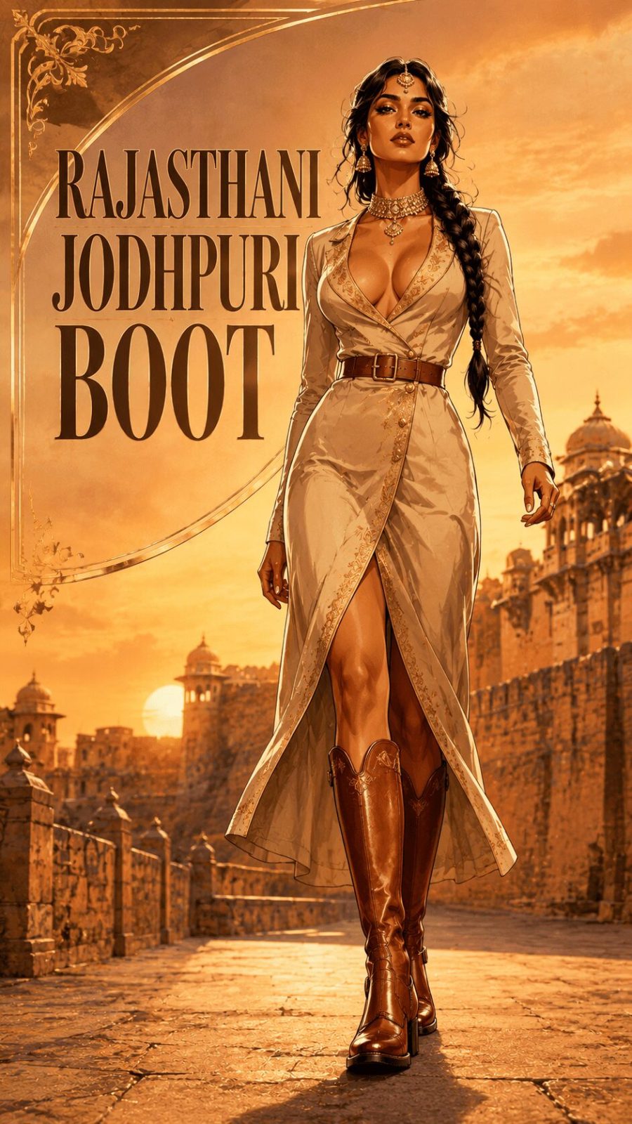 Rajasthani Jodhpuri boot ethnic footwear example