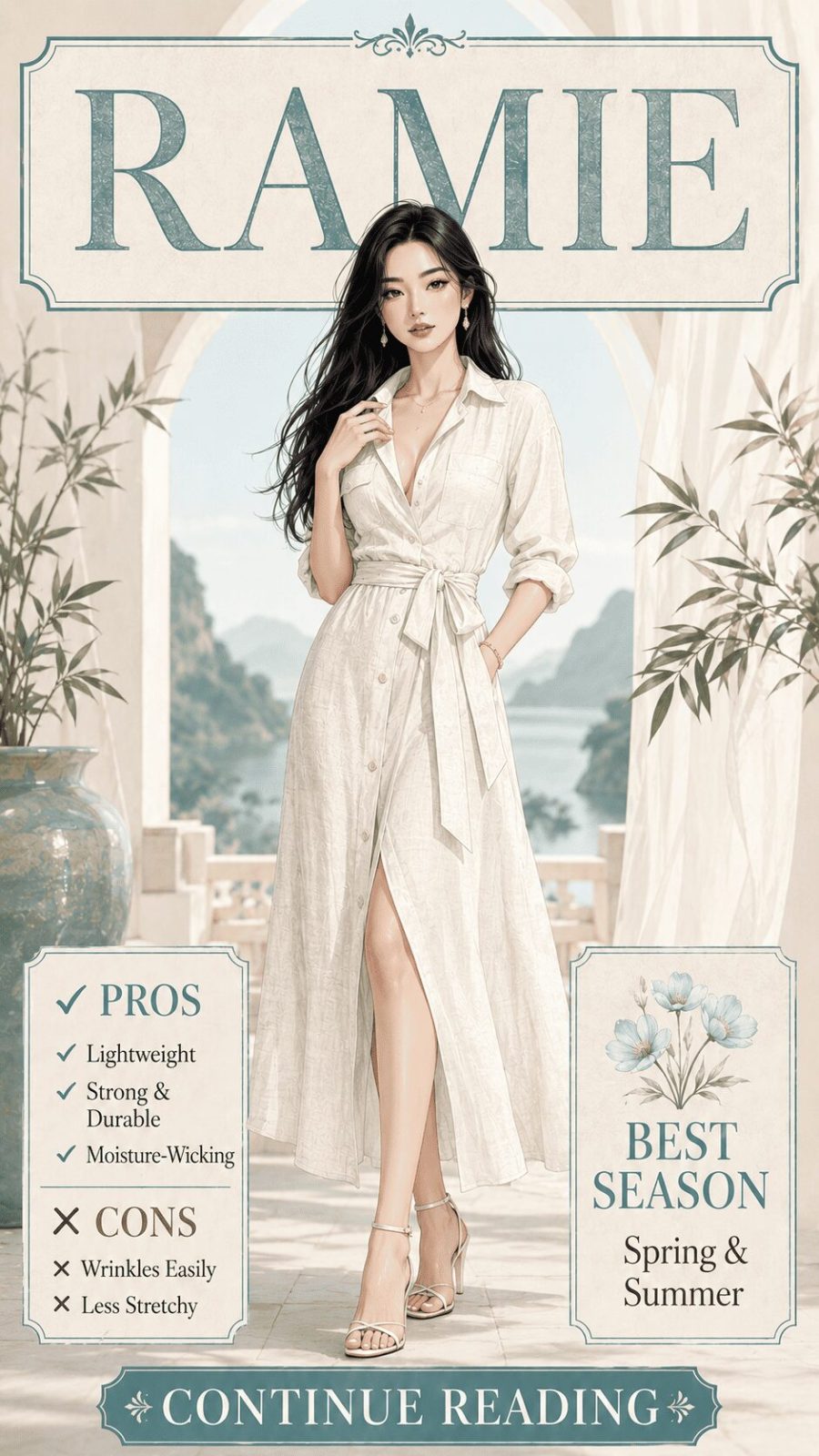 Ramie Fabric for Women's Clothing