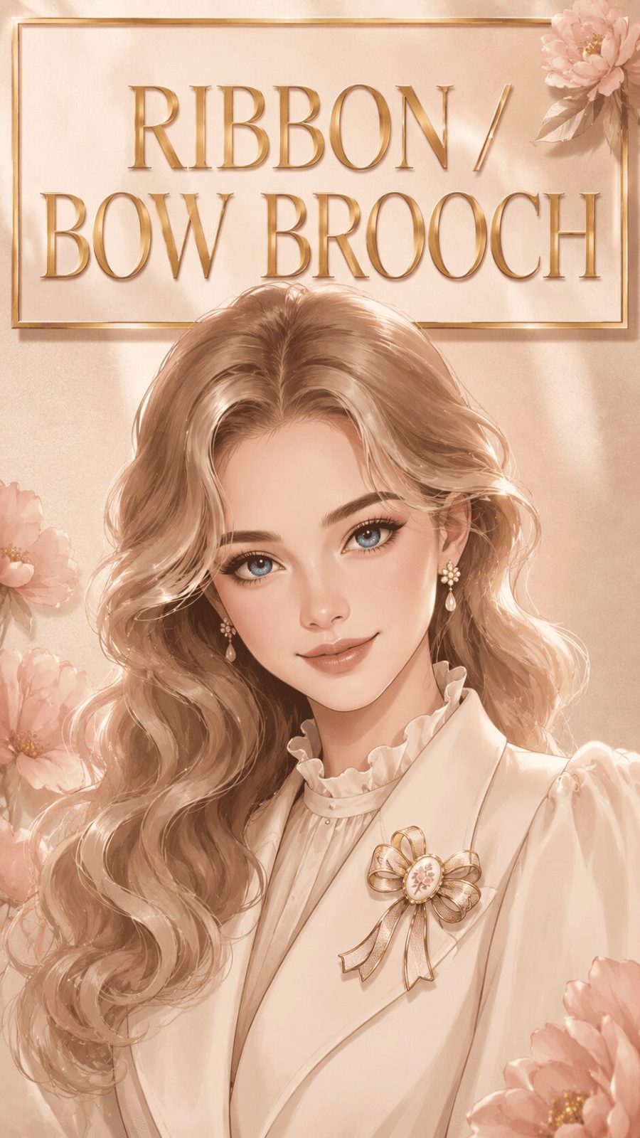 Ribbon Bow Brooch Example