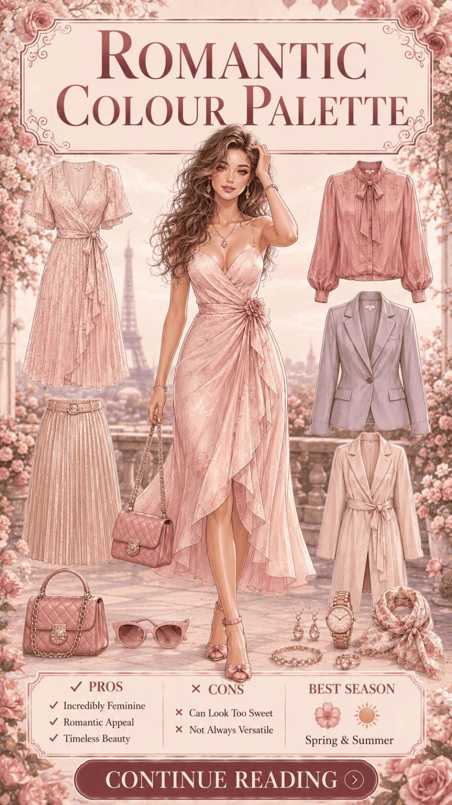 Romantic Color Palette Women's Clothing