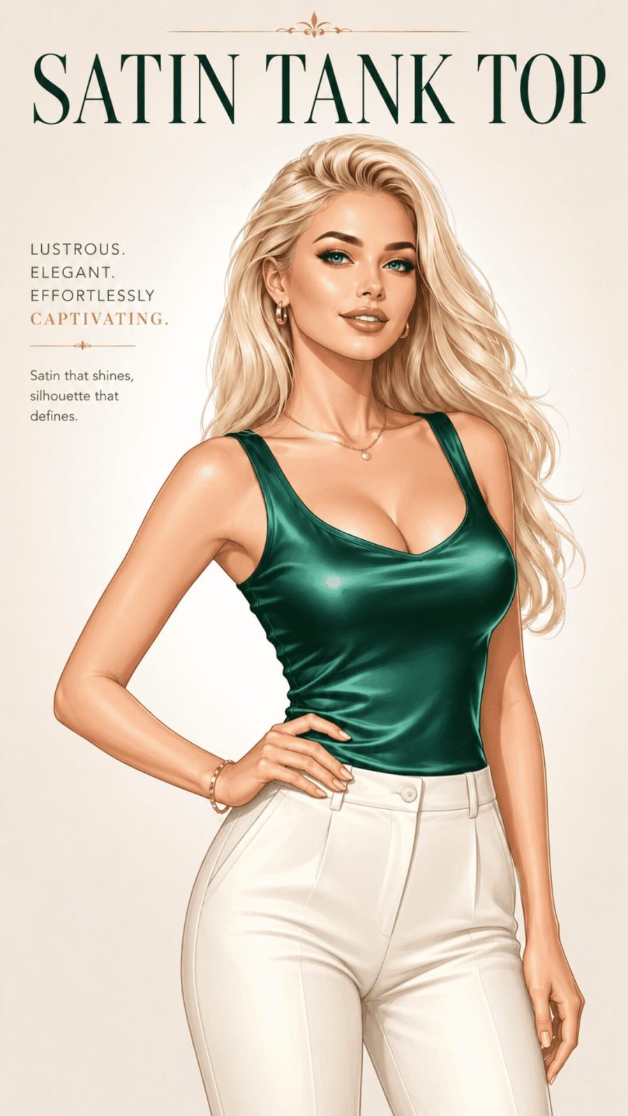 Satin Tank Top