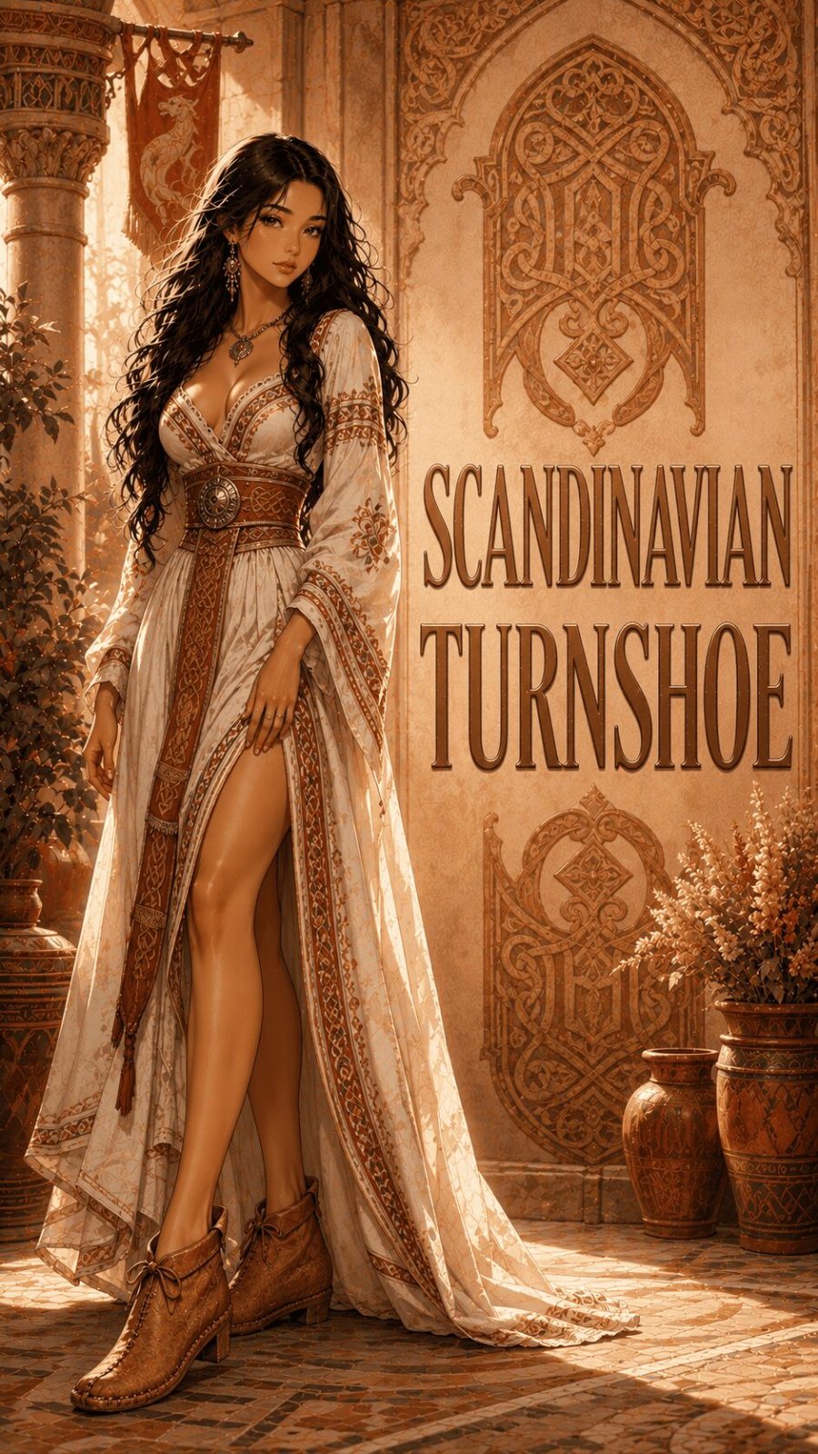 Scandinavian turnshoe ethnic footwear example