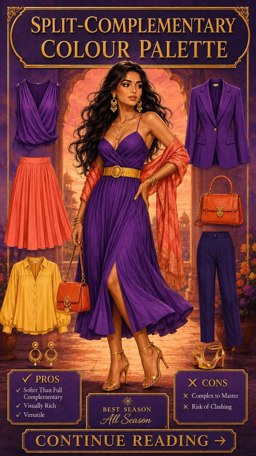 Split Complementary Color Palette Clothing