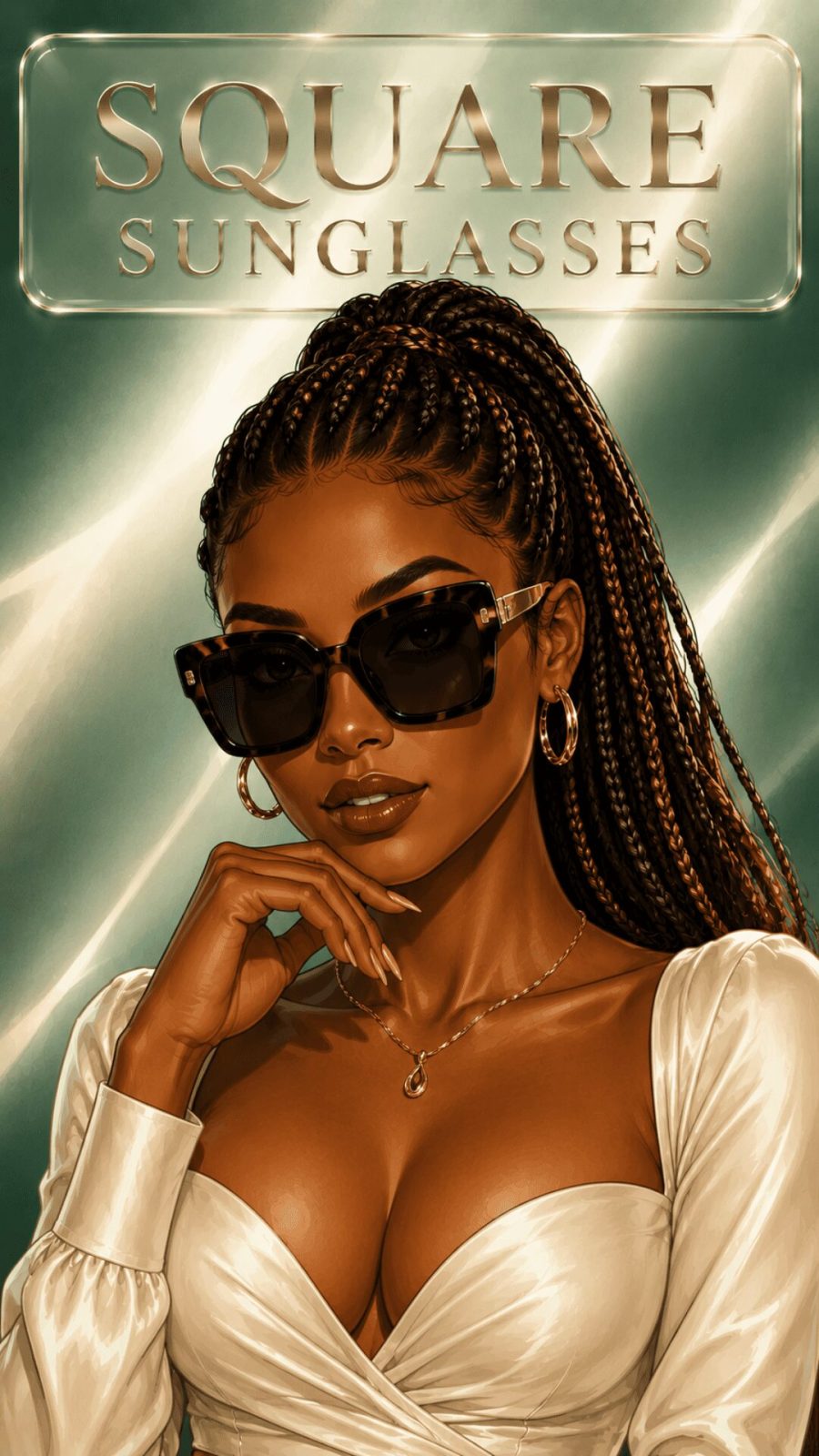 Square sunglasses for women