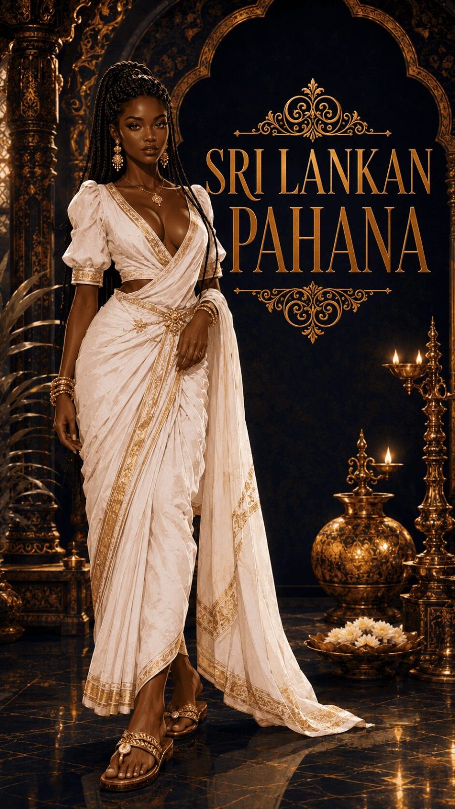 Sri Lankan pahana ethnic footwear example