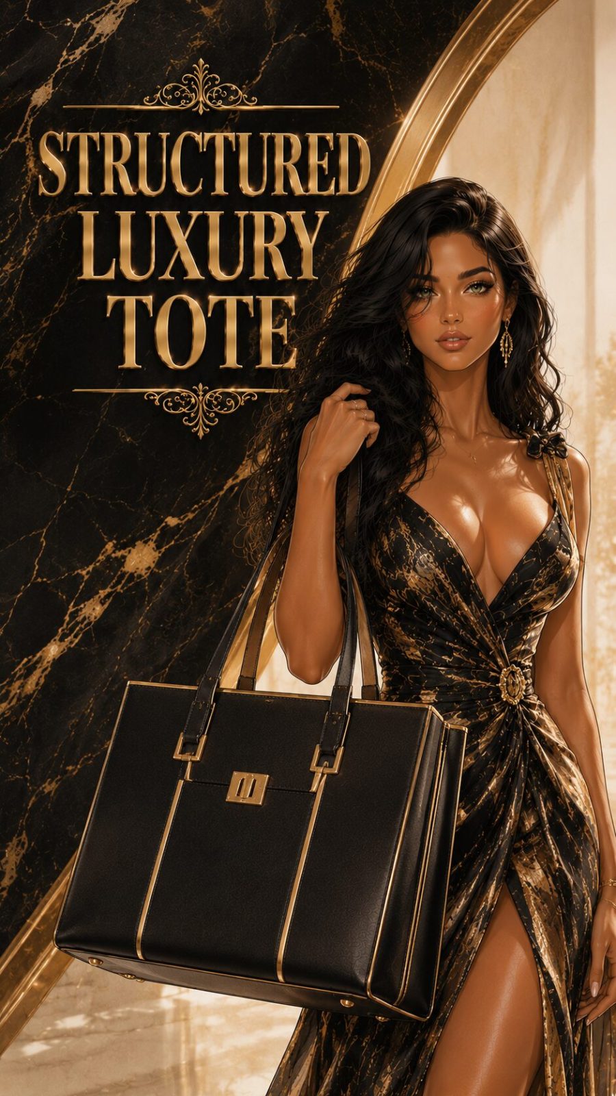 Structured Luxury Tote Bag Example