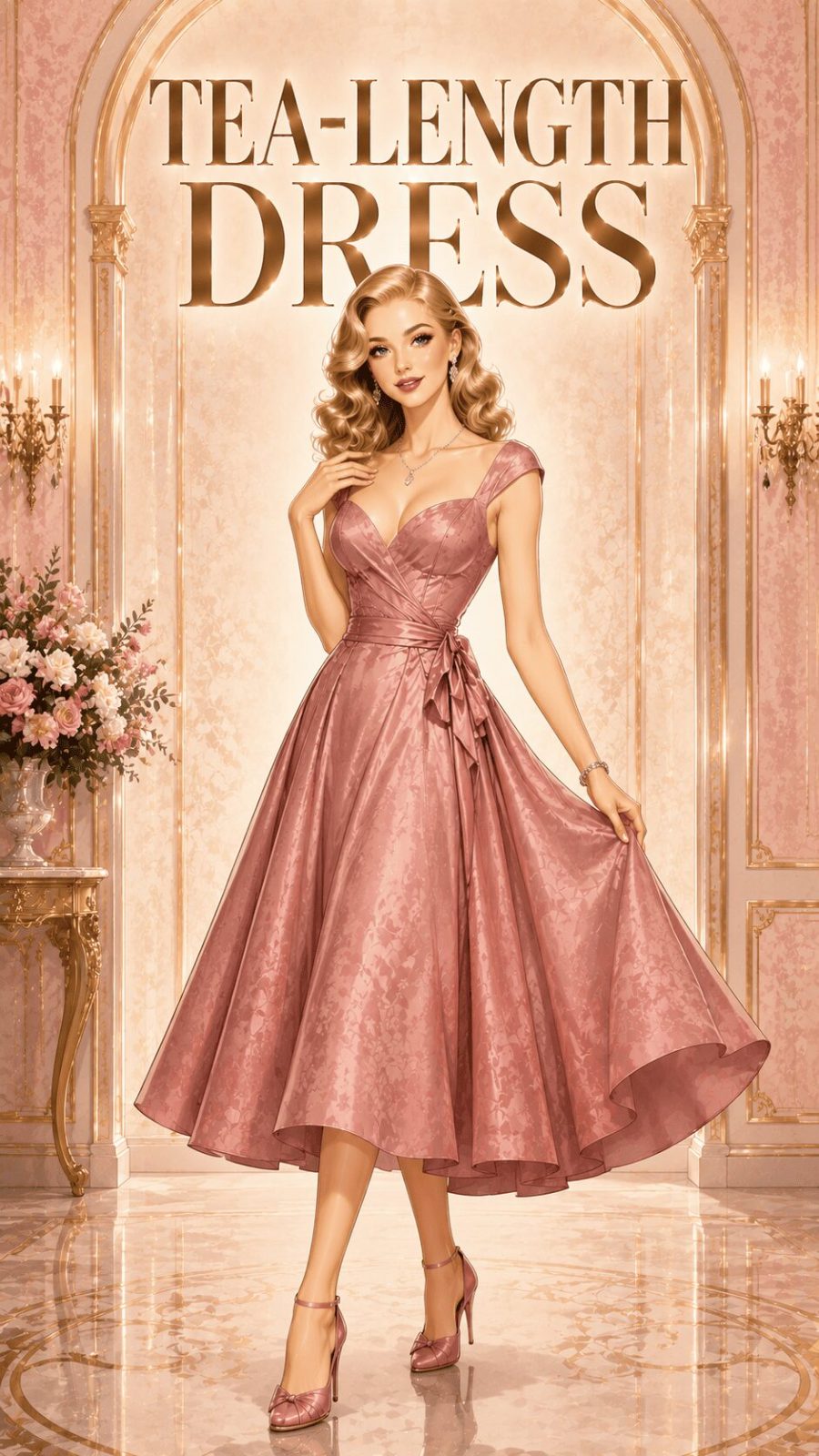 Tea-Length Dress Example
