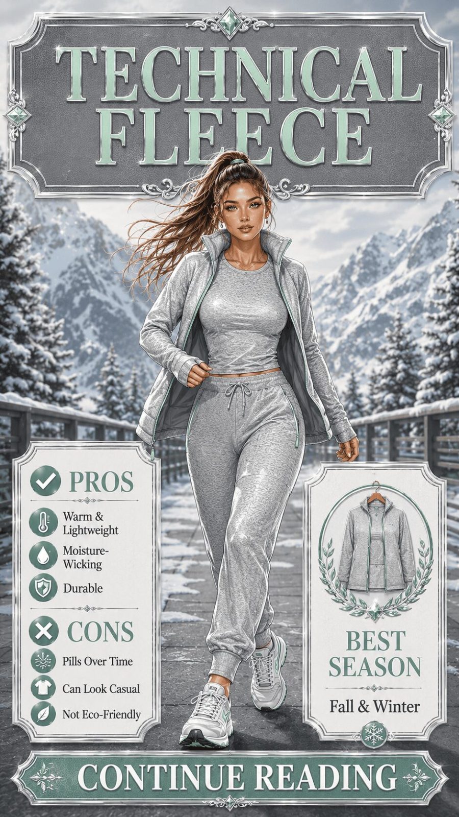 Technical Fleece Fabric for Women's Clothing