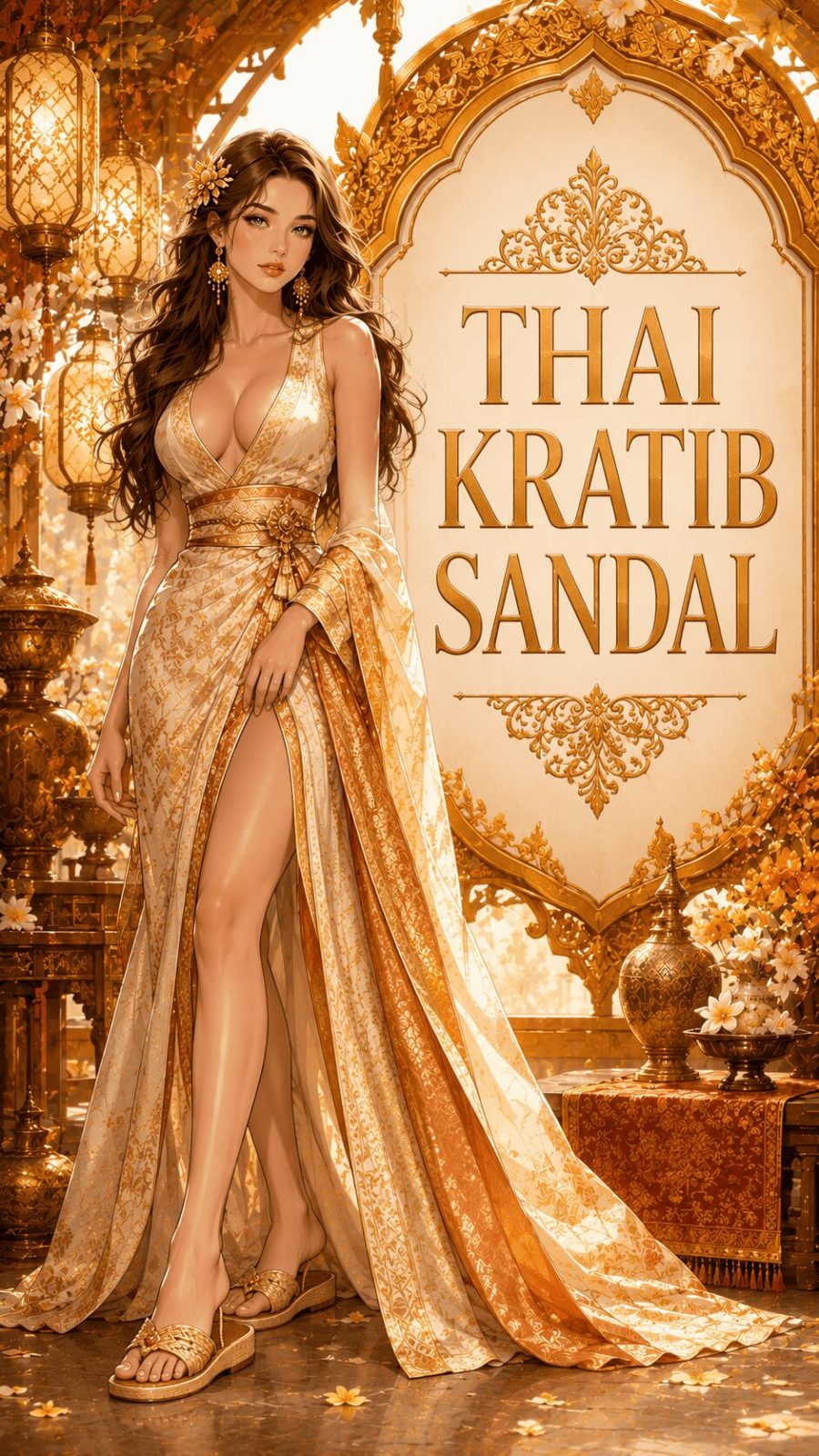 Thai kratib woven sandal ethnic footwear example
