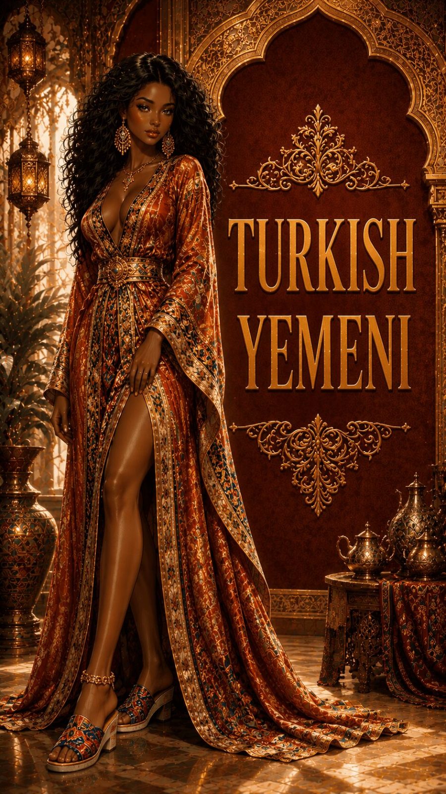Turkish yemeni ethnic footwear example