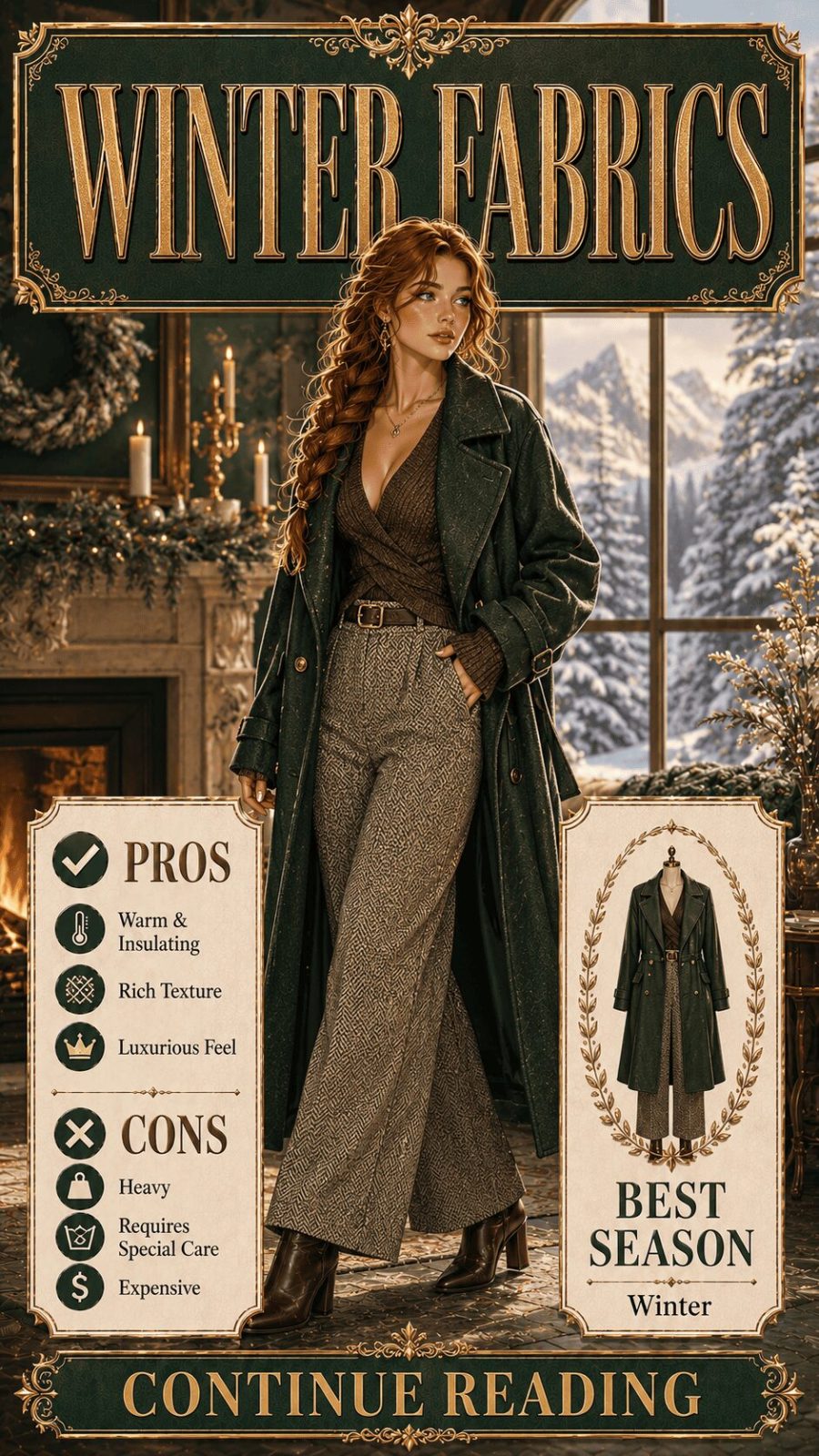 Winter Fabrics for Women's Clothing