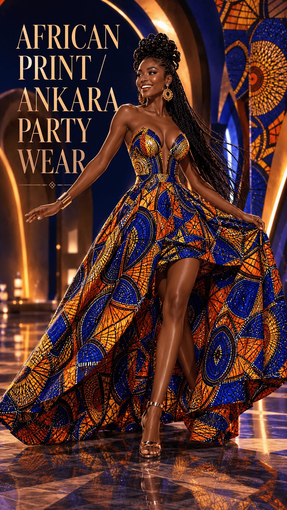 African Print Ankara Party Wear
