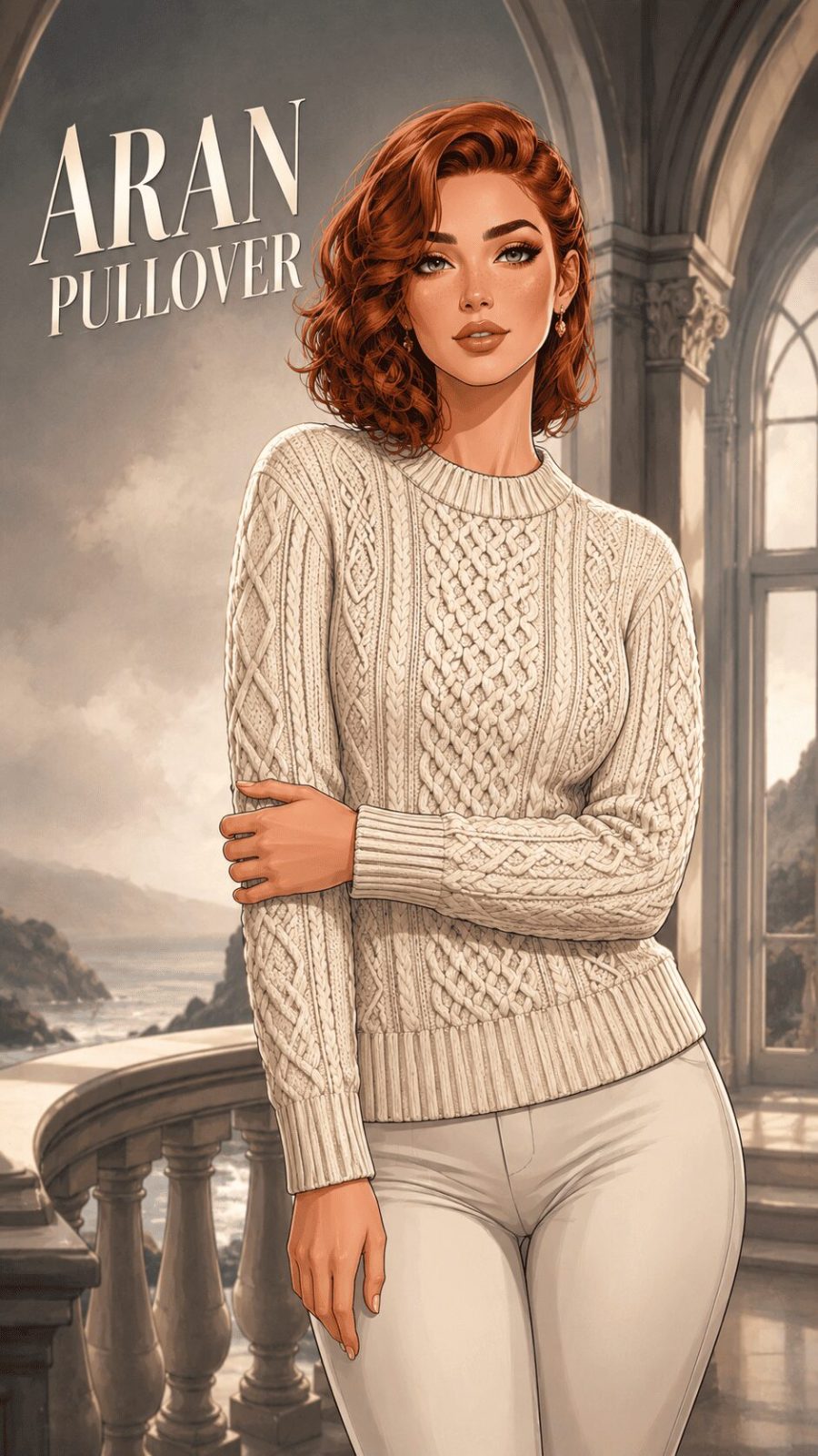 Aran Pullover (Fisherman Sweater) example