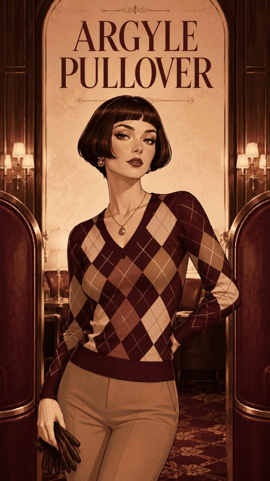 Argyle Pullover example
