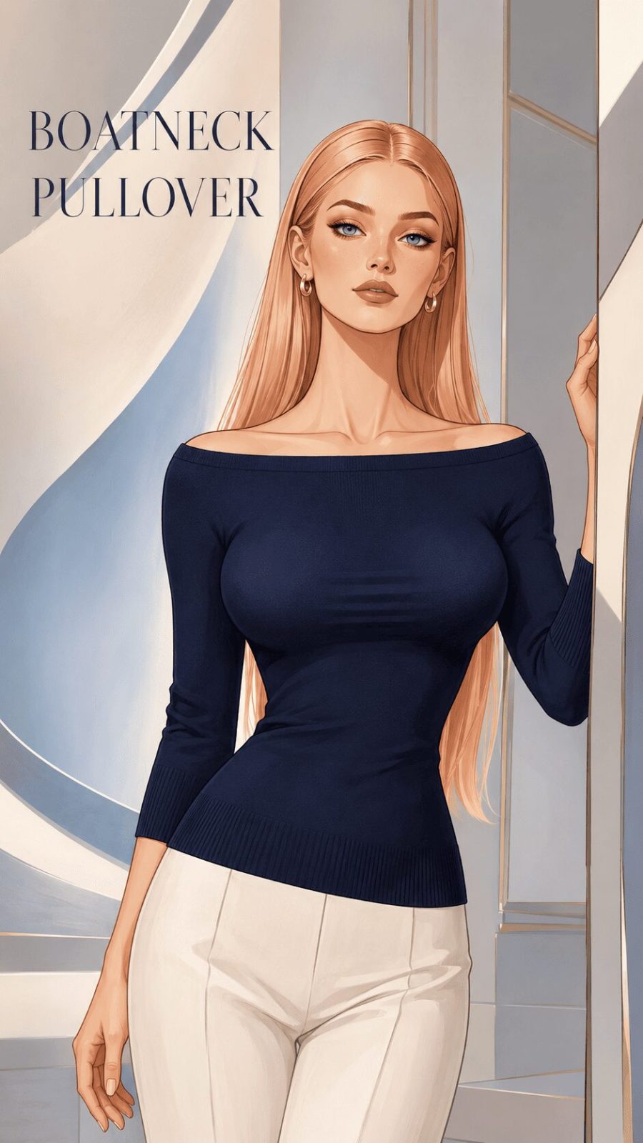 Boatneck Pullover example