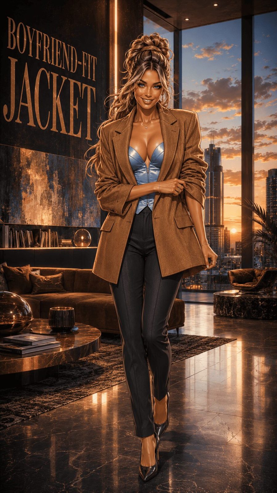 Boyfriend-Fit Jacket example