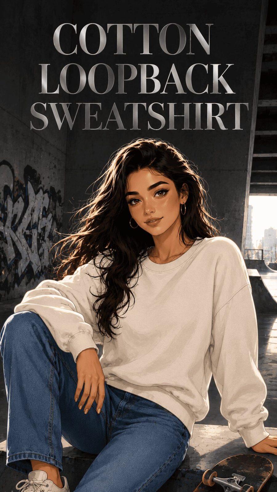 Cotton Loopback Sweatshirt Example