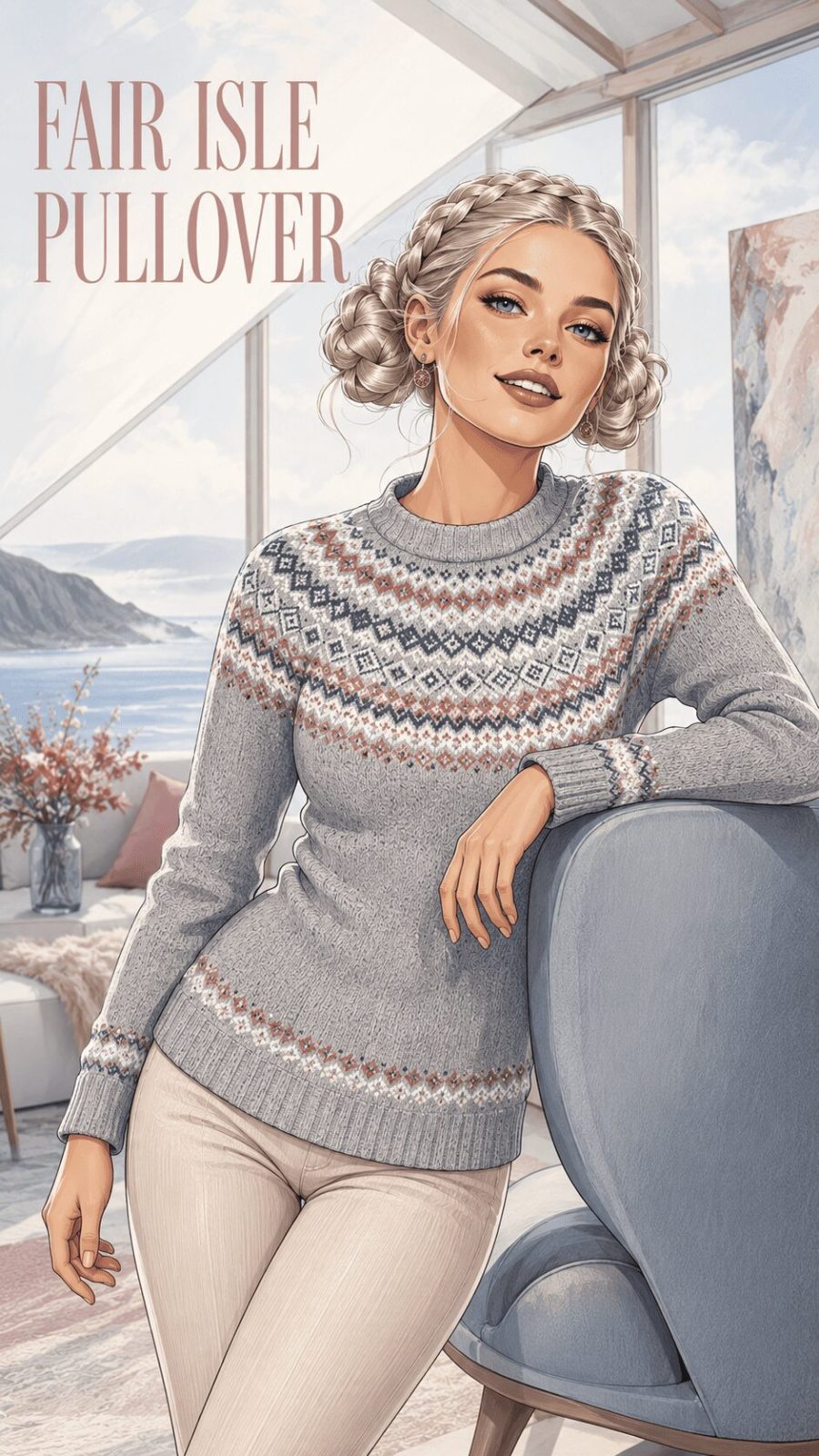 Fair Isle Pullover example