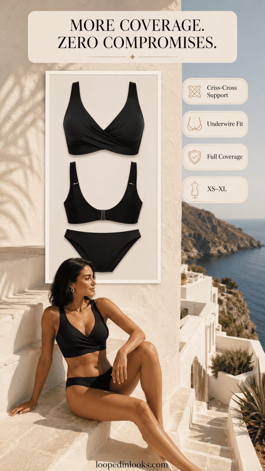 Firpearl Underwire Full-Coverage Criss-Cross Top