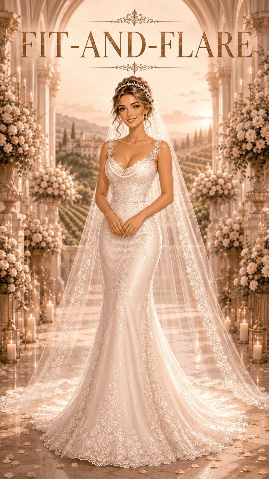 Fit and Flare Wedding Dress