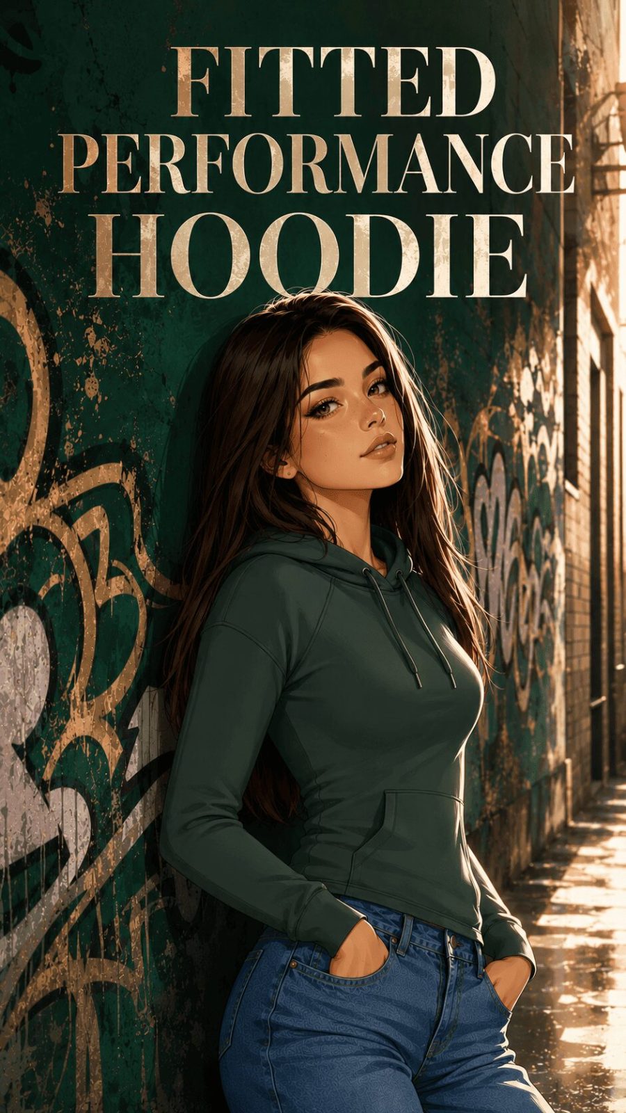 Fitted Performance Hoodie Example