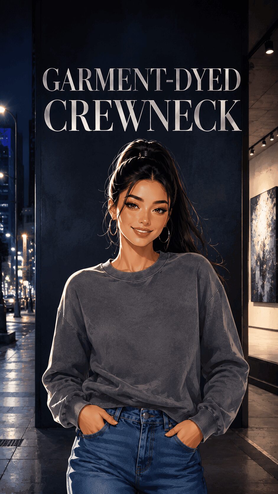 Garment Dyed Crewneck Example